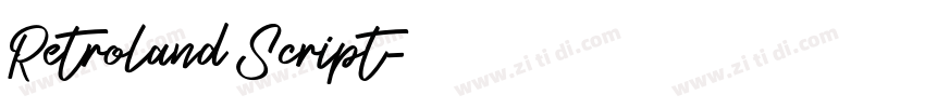 Retroland Script字体转换 Retroland Script字体转换